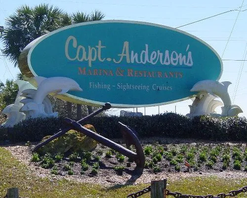 Capt. Anderson's Marina sign