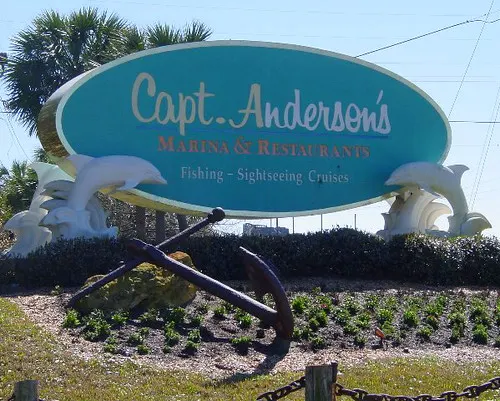 Capt. Anderson's Marina sign