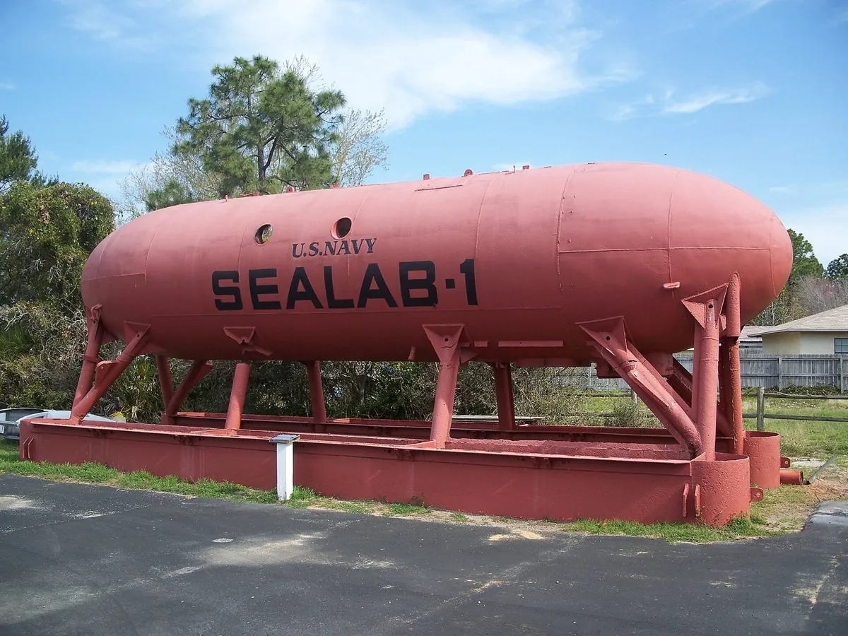 SEALAB I on display at the Man in the Sea Museum