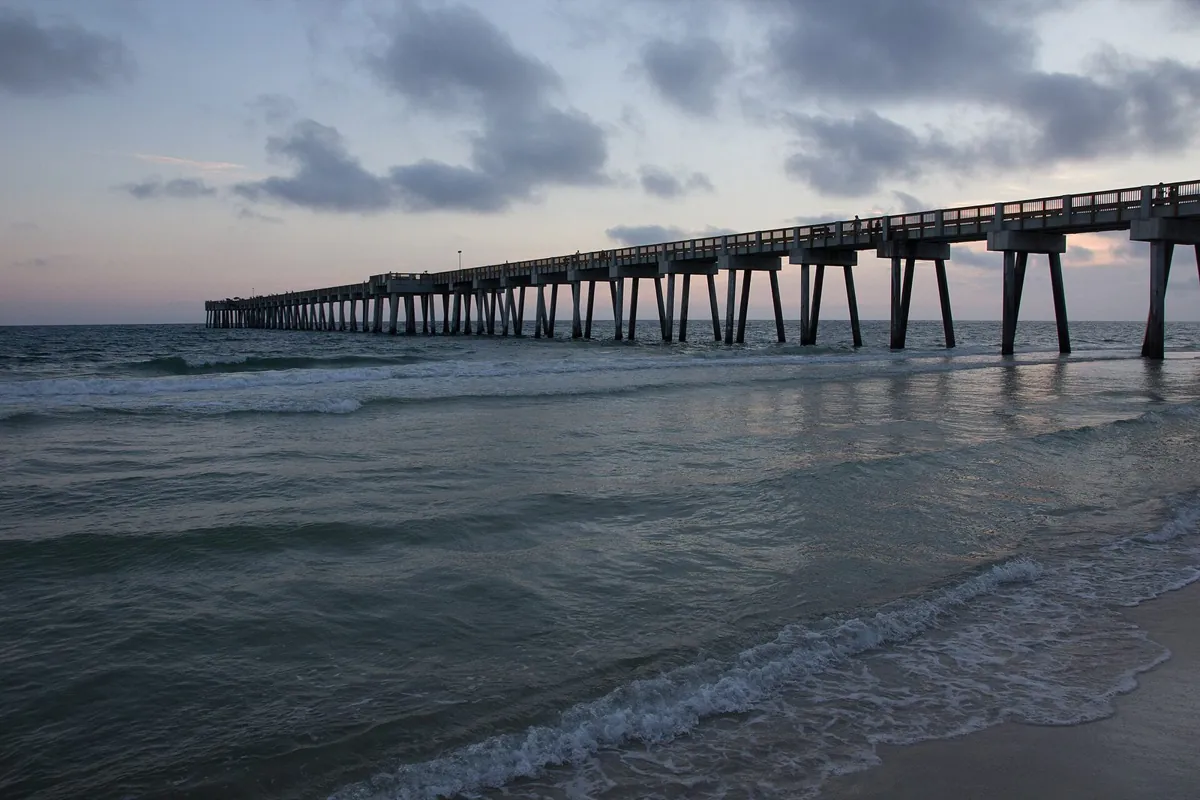 Russell-Fields City Pier reaching into the Gulf