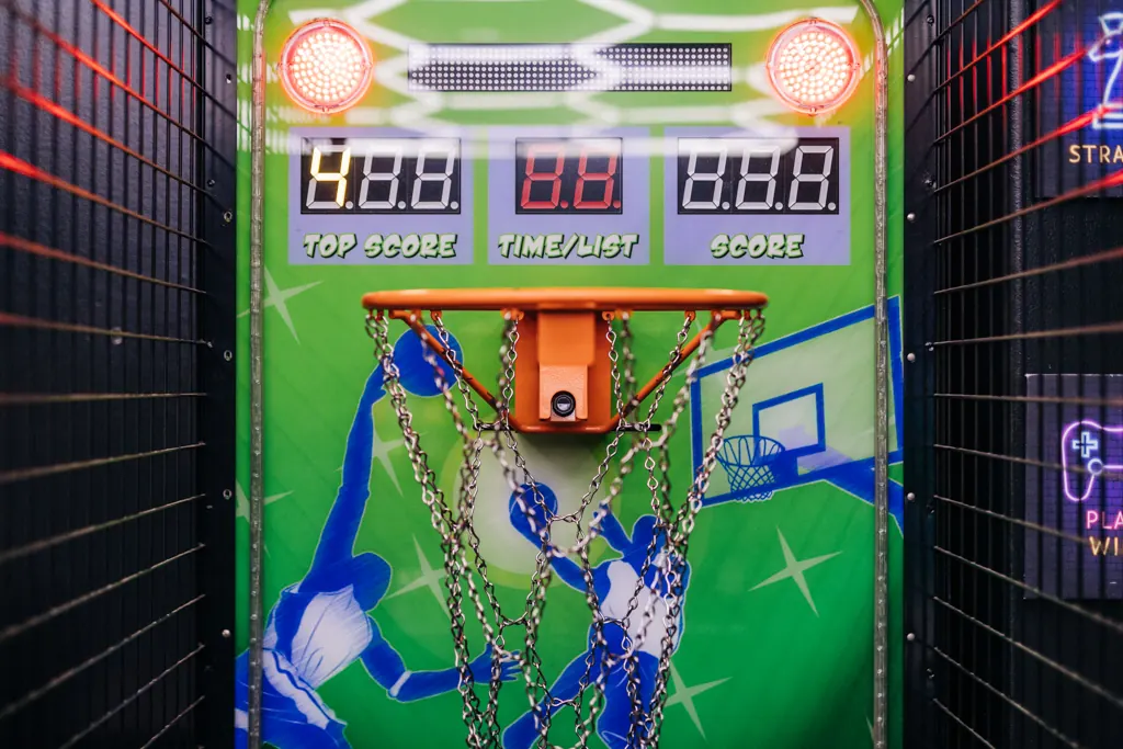 Arcade basketball machine scoreboard